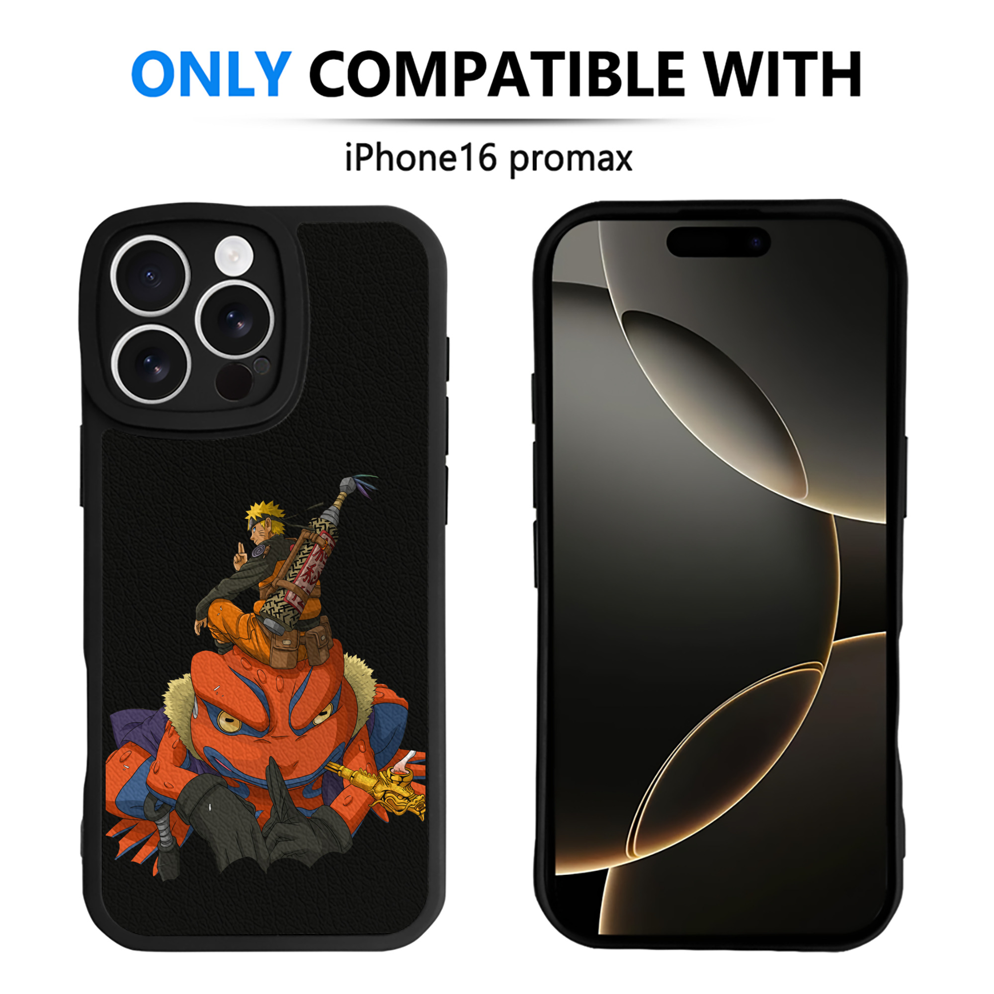 （画像用） NARUTO -ナルト- うずまき ナルト Uzumaki Naruto 【iPhone 16シリーズ対応】シリコンスマホケース（レザー調） 材質：シリコン